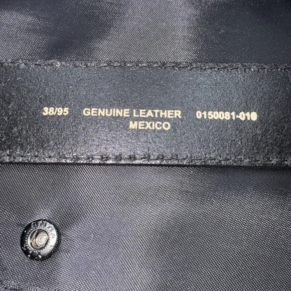 NWT C.E. Schmidt Workwear Black Leather Belt Mens Sz 38 - Picture 6 of 6